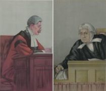 Appraisal: A Pair of Vanity Fair Prints circa Late th Early