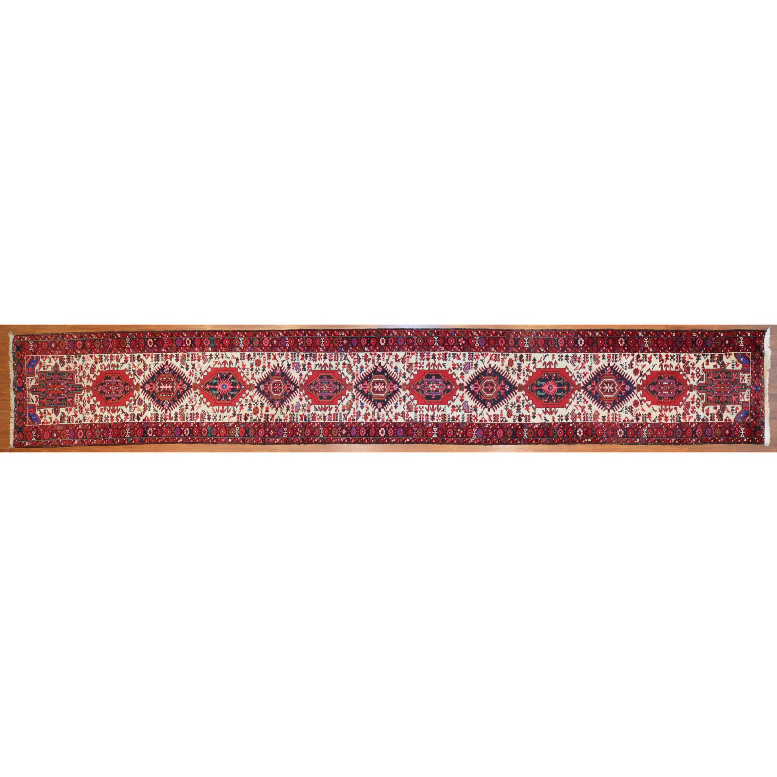 Appraisal: KARAJA RUNNER PERSIA X Third quarter- th century hand-knotted wool