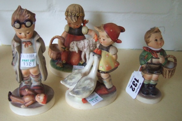 Appraisal: Four Hummel Goebel figures