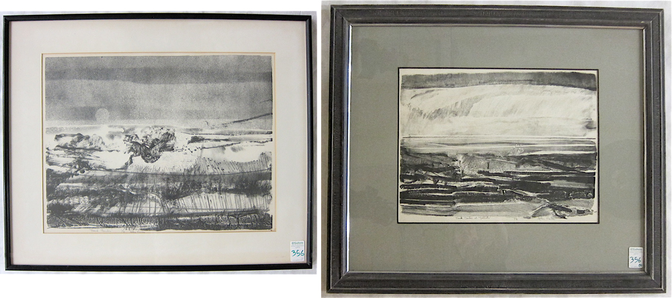 Appraisal: JOHN HENRY ROCK TWO LITHOGRAPHS Oregon - Titled Cloud Banks