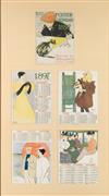 Appraisal: EDWARD PENFIELD - POSTER CALENDAR Group of sheets Each approximately