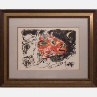 Appraisal: Marc Chagall - After Winter c Lithograph Unsigned From the