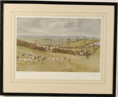 Appraisal: Lionel Edwards 'The Whaddon Chase' a signed and titled coloured