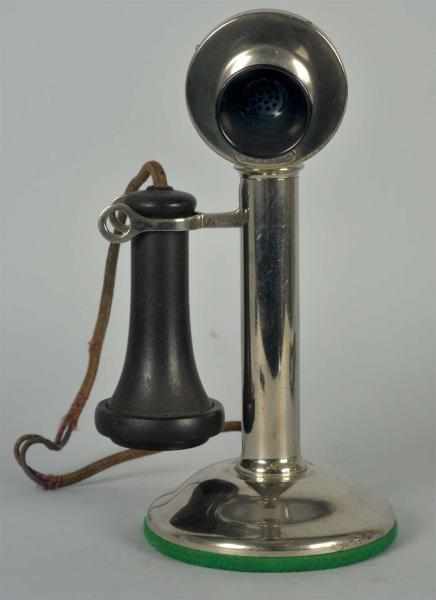 Appraisal: Western Electric C Candlestick Telephone Circa Nickeled brass Marked cup