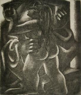 Appraisal: Emilio Amero aquatint Emilio Amero Mexican American - - Rear