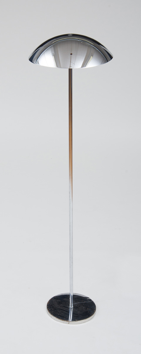 Appraisal: FLOOR LAMP LUMESS SWITZERLAND 's Chromed metal marked x in