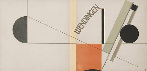 Appraisal: El Lissitzky Russian - Wendingen No L K - Lithograph