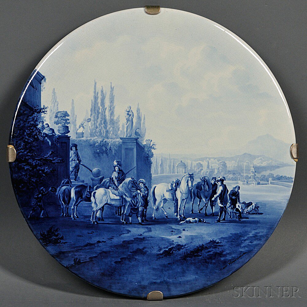 Appraisal: Thoost Labouchere Delft Blue and White Plaque Holland late th