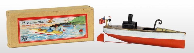 Appraisal: Tin Hot Air Whiz Boat Toy Description Japanese All original