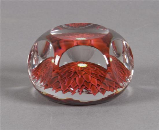 Appraisal: A St Louis Faceted Paperweight Diameter inches