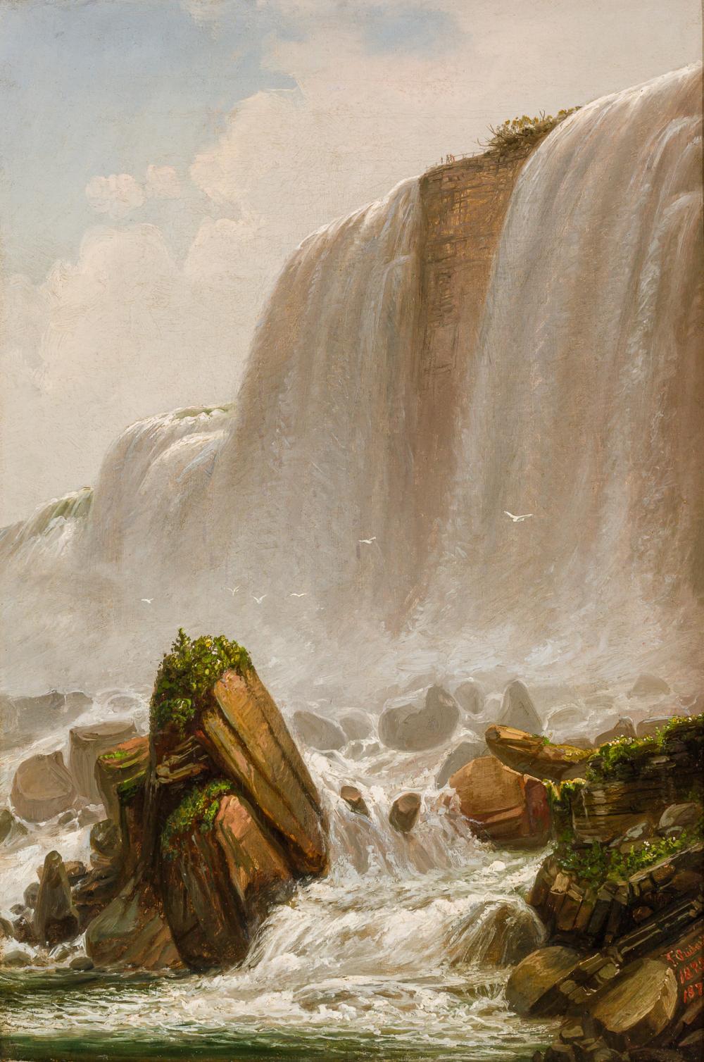 Appraisal: FERDINAND JOACHIM RICHARDT American - Niagara Falls oil on canvas