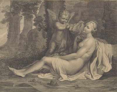 Appraisal: After Nicholas Poussin Venus and Cupid Engraving on paper after