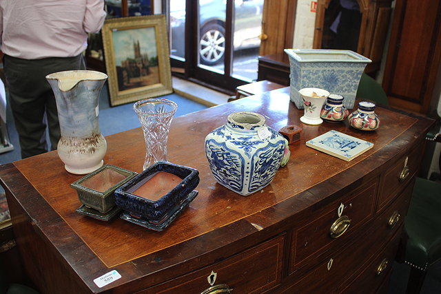 Appraisal: MISCELLANEOUS CHINA to include a Chinese blue and white glazed