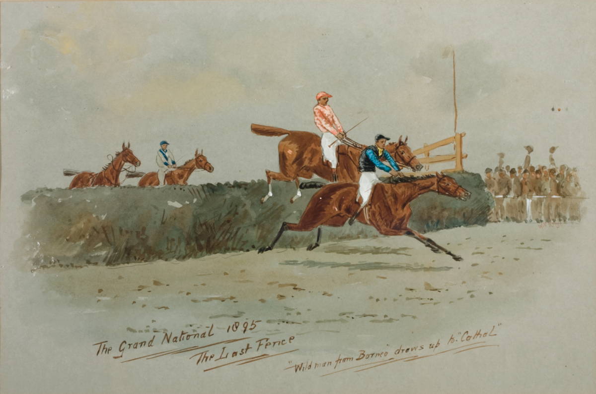 Appraisal: W V LONGE BRITISH - TWO RACING SCENES THE GRAND