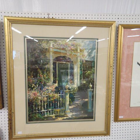 Appraisal: Abbott Graves lithograph A Charleston Home image area x four