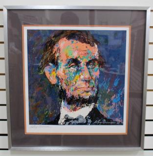 Appraisal: Leroy Neiman Lincoln Serigraph Leroy Neiman Lincoln Serigraph Based on