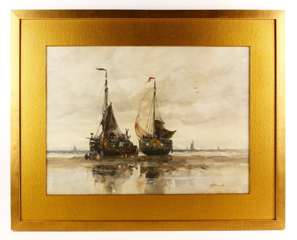 Appraisal: - Gruppe Fishing Boats in Dutch Harbor W C Charles