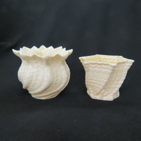 Appraisal: pcs Irish Belleek Porcelain vases excellent