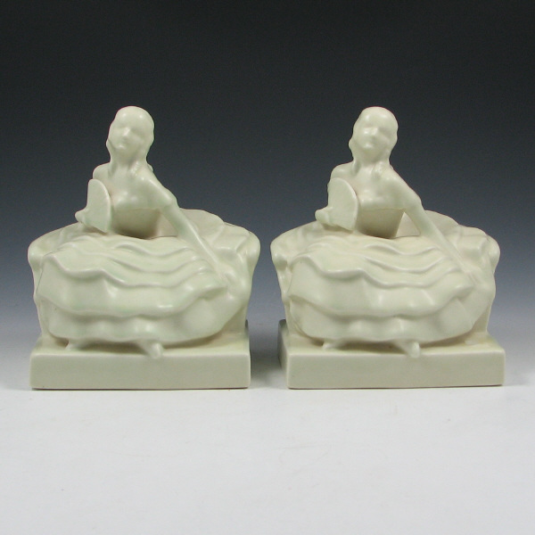 Appraisal: Rookwood Southern Belle Bookends - Mint Pair of Rookwood bookends