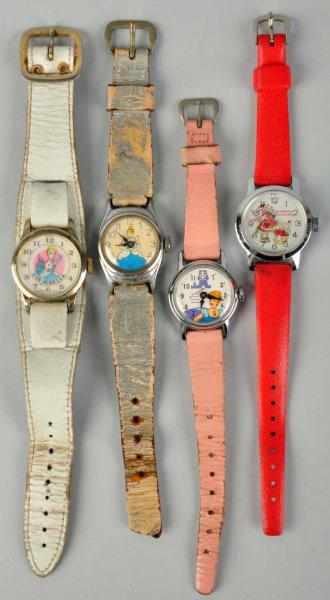 Appraisal: Lot of Disney Other Character Wrist Watches Includes three Cinderella