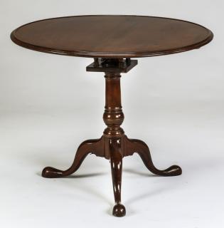 Appraisal: Queen Anne style tilt top table w Queen Anne style