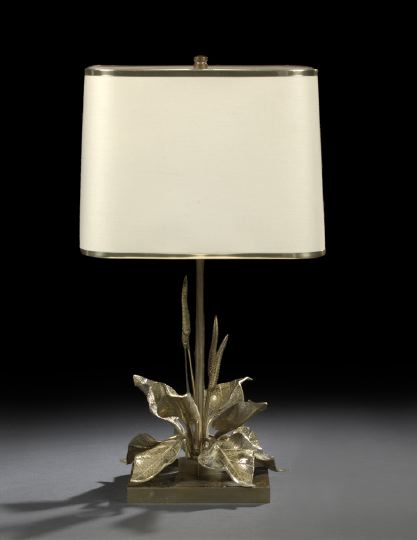 Appraisal: Chic French Gilded Brass Table Lamp second quarter th century