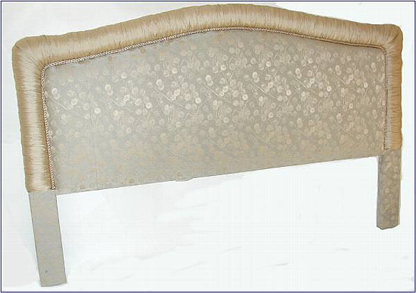 Appraisal: A 'Martine' upholstered headboard height ft in width ft in