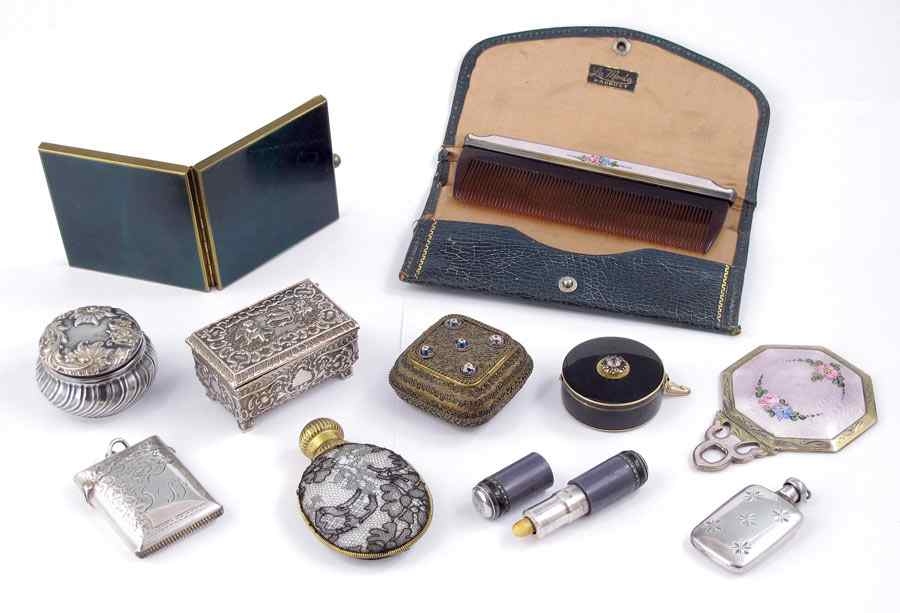 Appraisal: COLLECTION OF OBJETS DE VERTU To include Tiffany Co Sterling