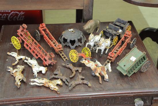 Appraisal: GROUP OF CAST IRON TOYS AND PARTS - SOME HAVE