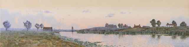 Appraisal: ARTHUR ANDERSON FRASER - Evening on the Ouse after Rain