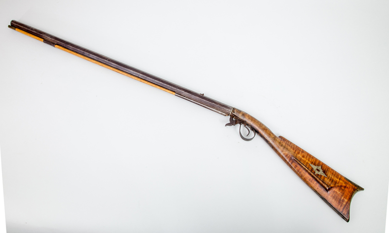 Appraisal: AMERICAN UNDERHAMMER STOCK RIFLE A C STEVENS HUDSON Marked 'A