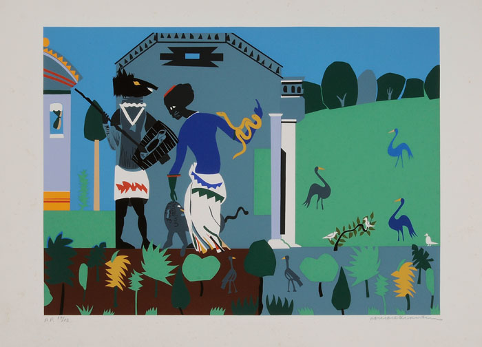 Appraisal: After Romare Bearden New York North Carolina - Circe Into