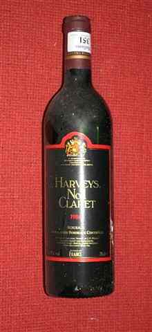 Appraisal: THIRTEEN BOTTLES OF BORDEAUX HARVEYS NO CLARET