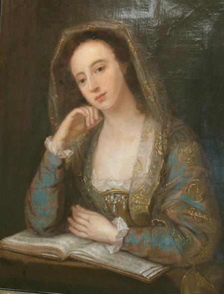 Appraisal: Continental School th Century Lady with a Song Book Estimate