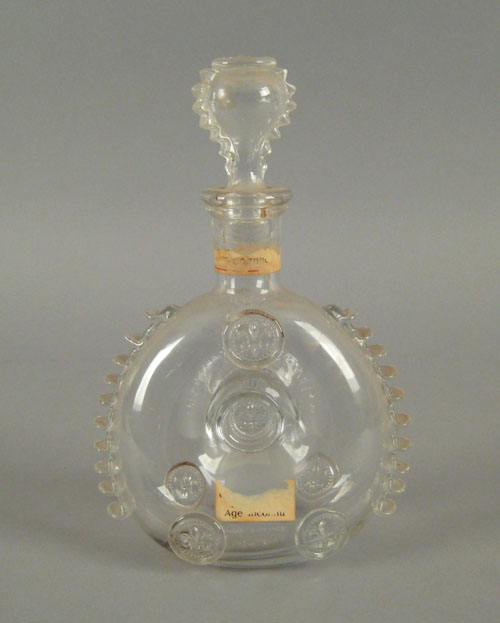 Appraisal: Baccarat glass cognac bottle for E Remy Martin h