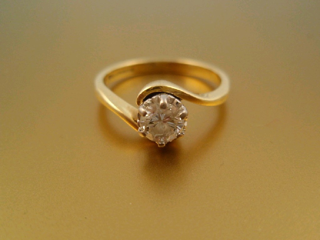 Appraisal: A solitaire diamond ring ct approx illusion set ct yellow