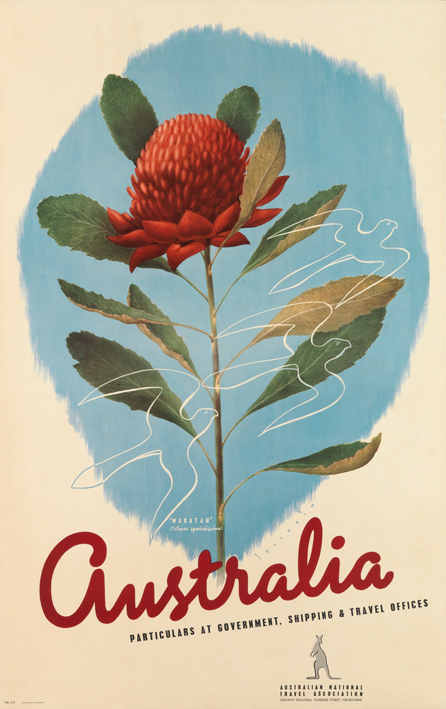 Appraisal: GERT SELLHEIM - AUSTRALIA WARATAH Circa s x inches x