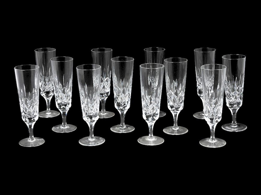 Appraisal: A Set of Twelve Gorham Champagne Flutes Height inches A