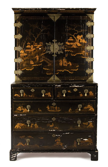 Appraisal: Queen Anne Japanned Cabinet Estimate -