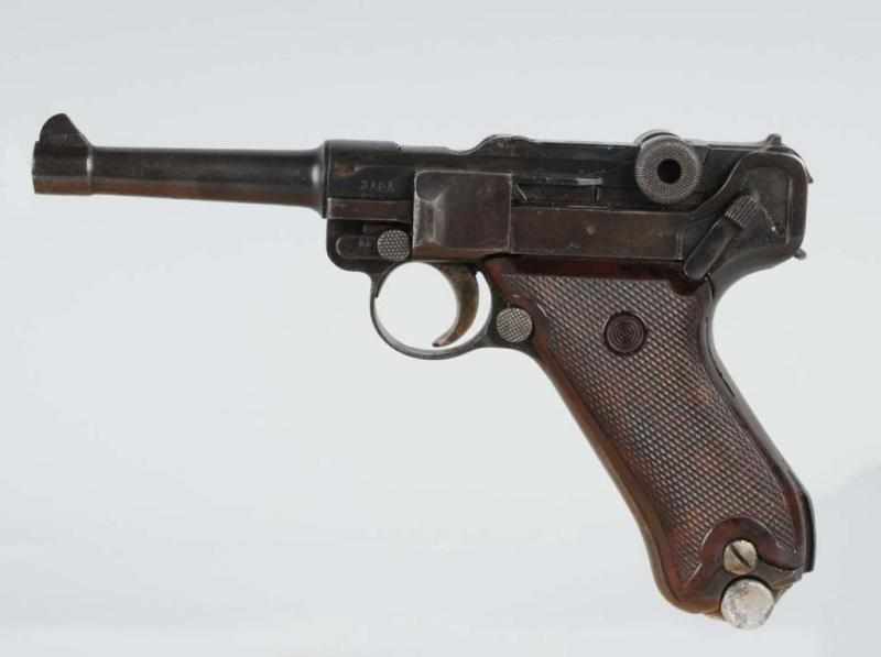 Appraisal: German Luger P Pistol Description mm Boar shows signs of