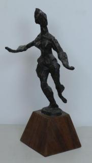 Appraisal: GROSS Chaim Bronze Sculpture of a Dancer Signed on base