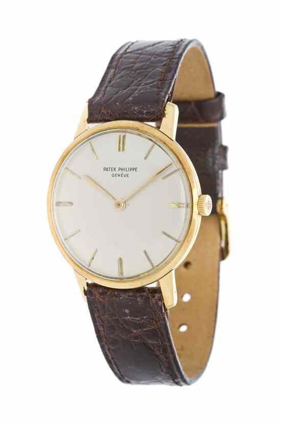 Appraisal: An Karat Yellow Gold Ref Calatrava Wristwatch Patek Philippe Circa