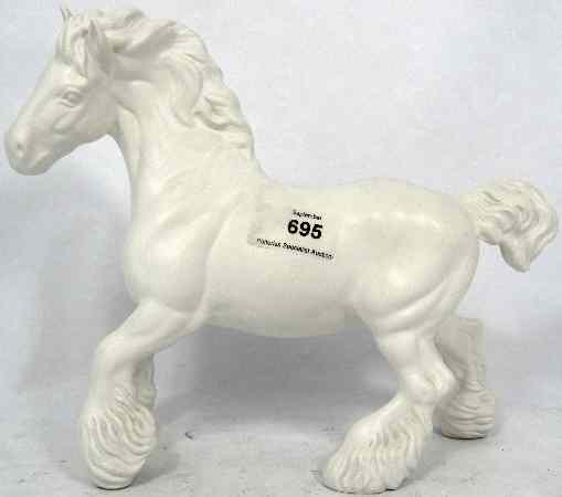 Appraisal: Beswick Model of a Cantering Shire in White Satin Matt