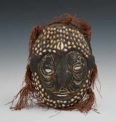 Appraisal: Turtle Shell Mask Torres Strait Papua New Guinea Turtle shell