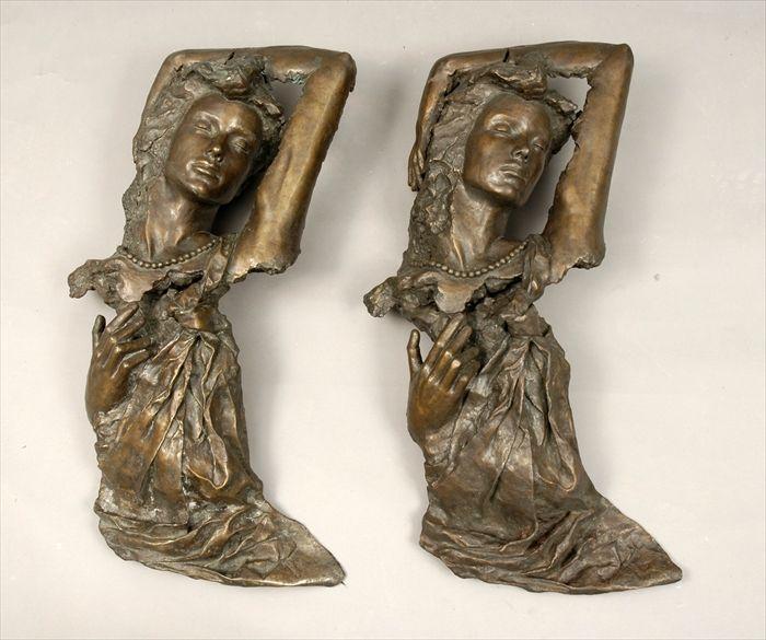 Appraisal: Julia Balk American th C Two Figures of Women Bronze