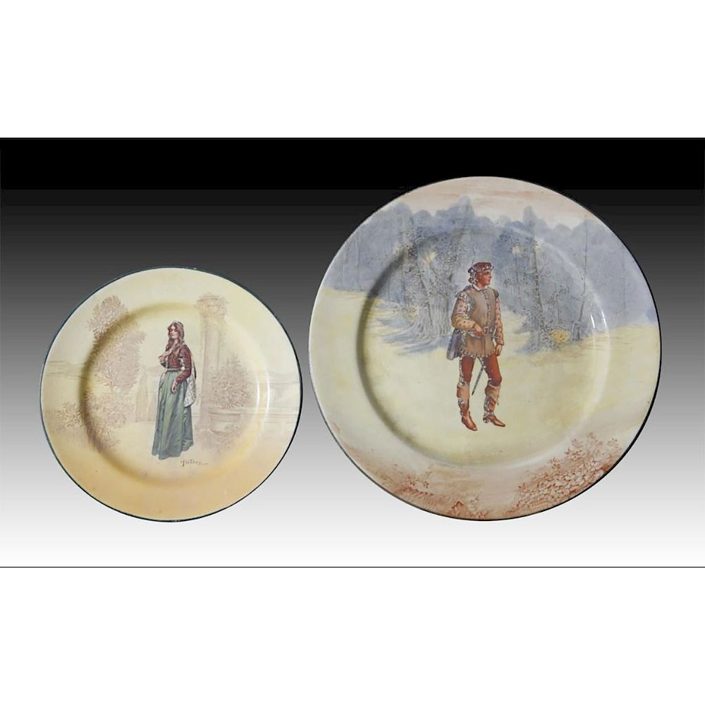 Appraisal: SET OF ROYAL DOULTON SERIES WARE SHAKESPEARE PLATES Includes small