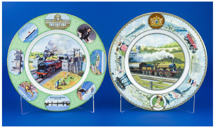 Appraisal: Coalport Collectors Plates Brittania Tubular Bridge limited edition no with