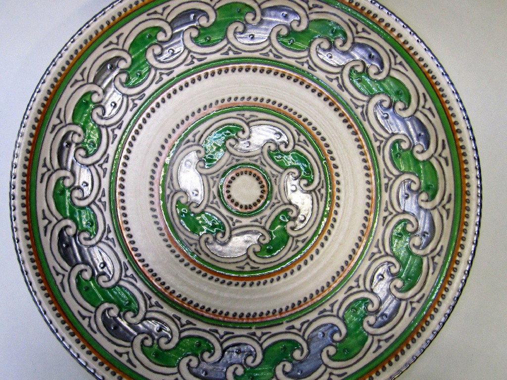 Appraisal: Crown Ducal wall plate pattern no