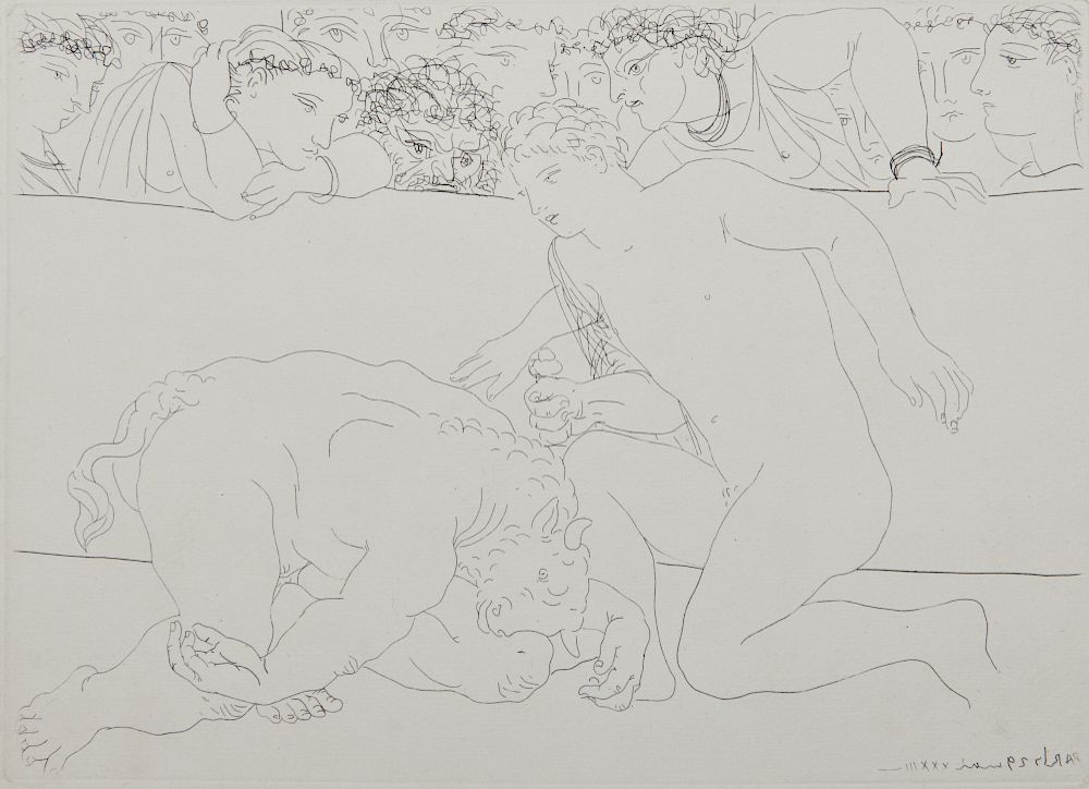 Appraisal: PABLO PICASSO Spanish - Minotaure vanicu from La Suite Vollard