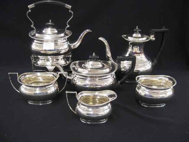 Appraisal: English Silverplate ''Kentshire'' SilverplateTea Coffee Service Sheffield includes hot water